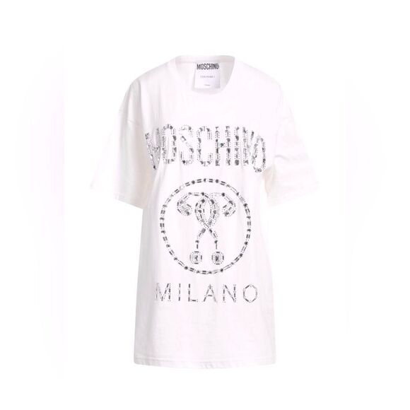 MOSCHINO - oversized tee with rhinestones - size XS ✨NWT✨ - Picture 6 of 15
